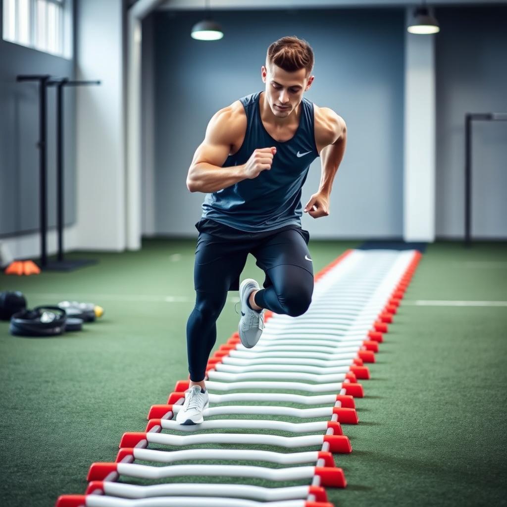 Teknik in-and-out steps pada agility ladder untuk atlet Teknik in-and-out steps pada agility ladder untuk atlet